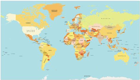 World Map with countries